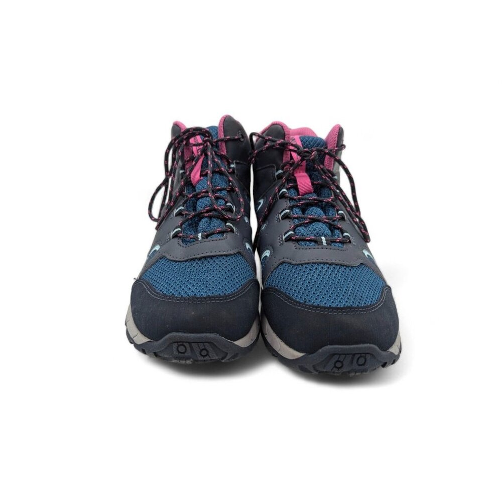 Merrell Womens Oakcreek Mid Lace Hiking Shoes Boots Size 7M Blue/Pink Textile Up - Picture 8 of 9